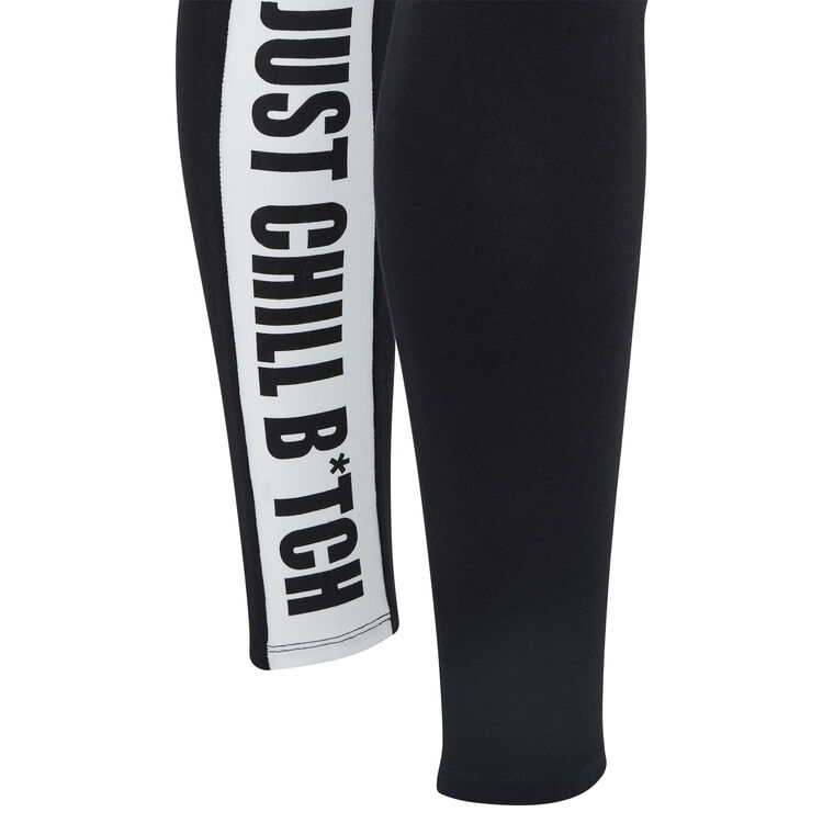 Pantalon en jersey détail bande depabelliz noir.