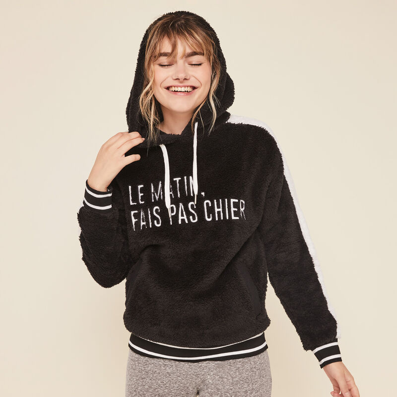Sweat à capuche polaire à message matichieusiz Sweat à capuche polaire à message matichieusiz;