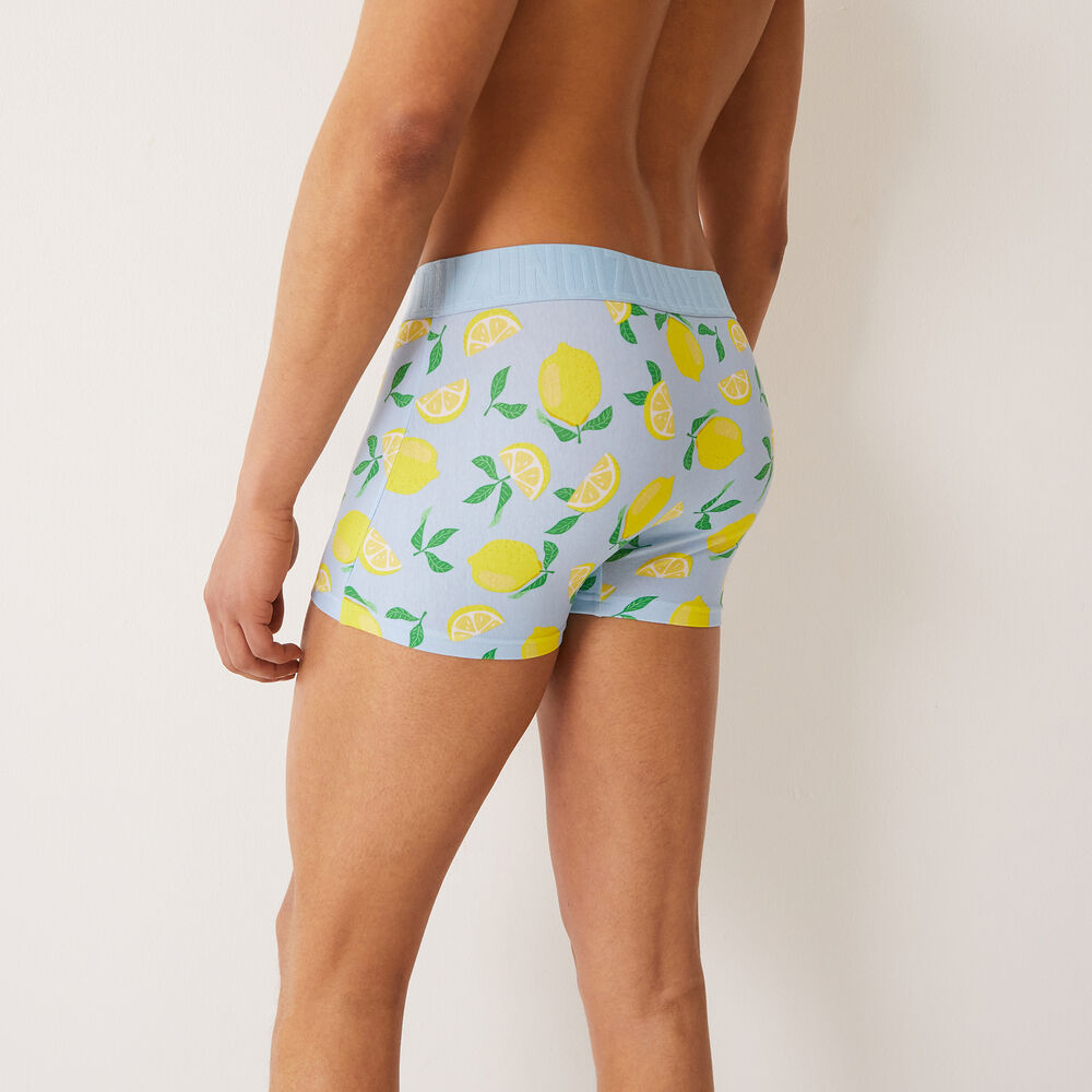 Boxer à imprimé citrons - bleu bleu.