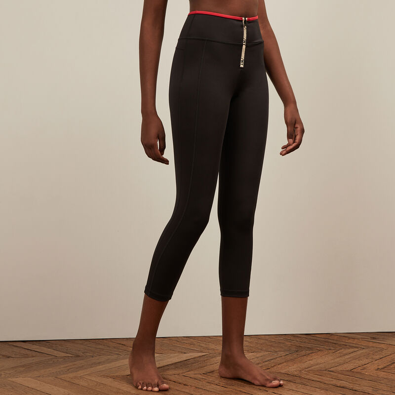 Legging de sport zippé - noir Legging de sport zippé - noir;