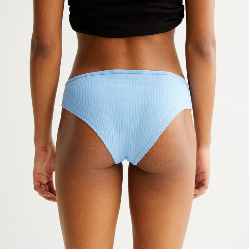 culotte en coton uni - bleu culotte en coton uni - bleu;