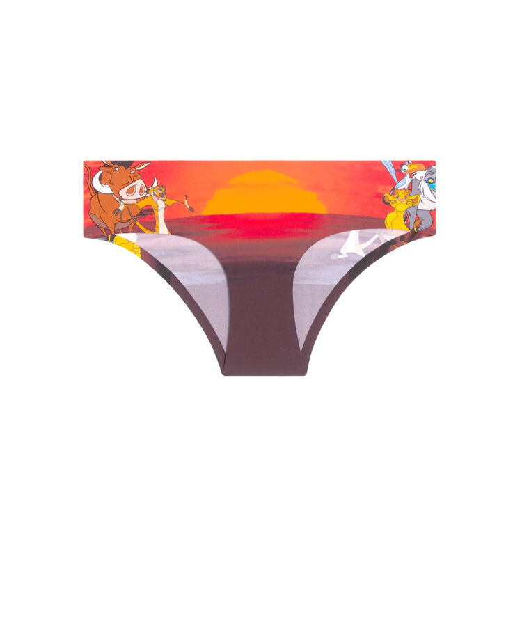 Shorty imprimé le roi lion kinglioniz orange.