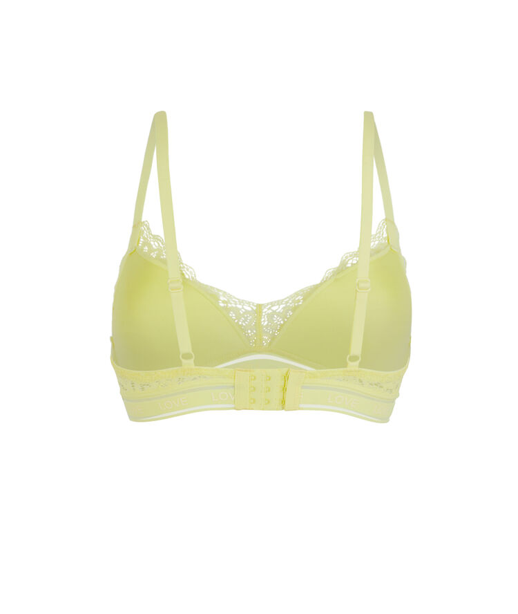 Soutien-gorge brassière sans armatures - jaune jaune.