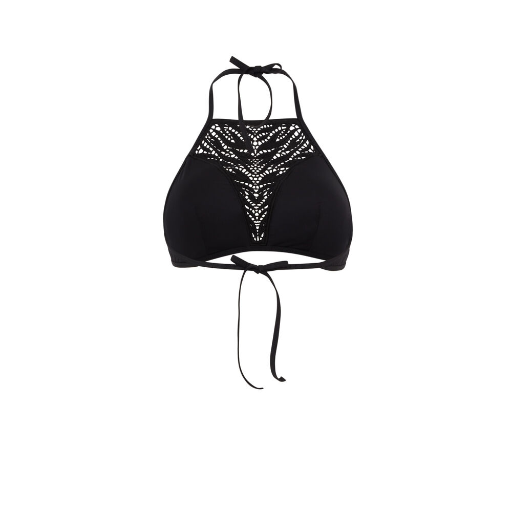 Haut de maillot de bain brassière - noir noir.