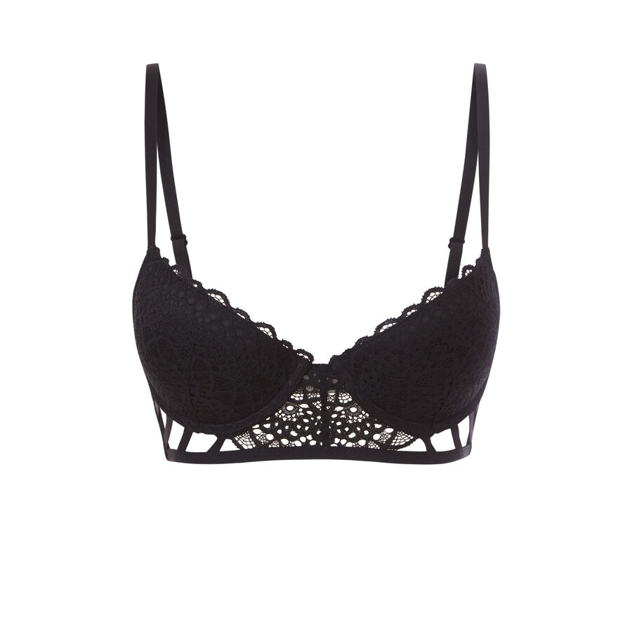 Soutien-gorge bustier push noir paroliz - Undiz