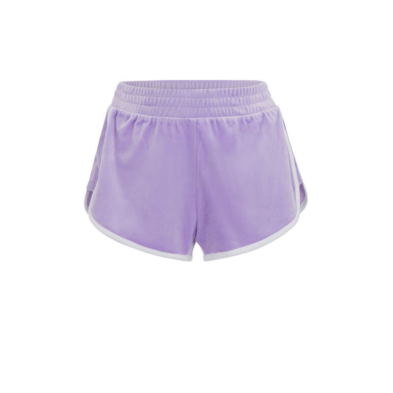 Short uni en velours - lilas Short uni en velours - lilas;