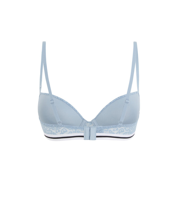 Soutien-gorge ampliforme bleu gris leopiz bleu.
