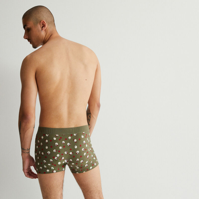 boxer à motifs - kaki boxer à motifs - kaki;