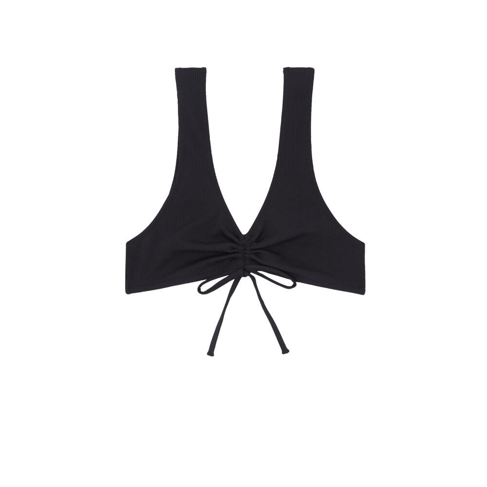 Haut de maillot de bain brassière - noir noir.