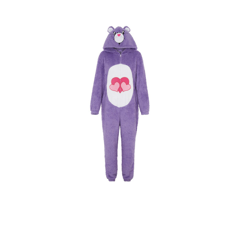 Combinaison polaire print bisounours bisounoursiz violet.