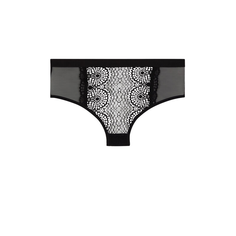 culotte taille haute en dentelle - noir culotte taille haute en dentelle - noir;