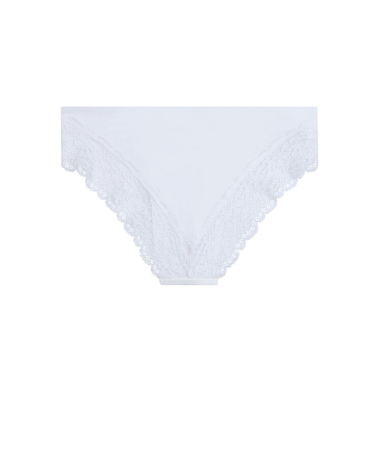 Culotte en micro shomiz blanc.