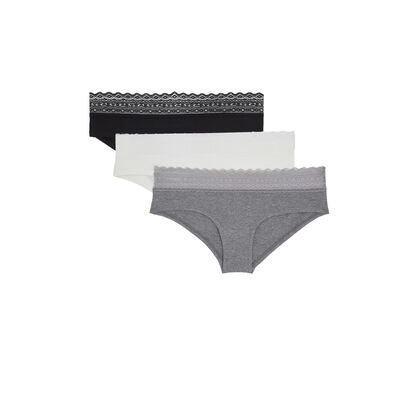 Lot waistiz shorty blanc.