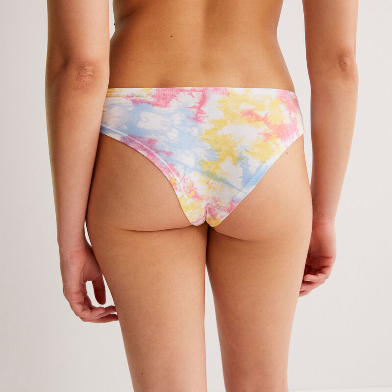 tanga imprimé tie and dye - rose tanga imprimé tie and dye - rose;