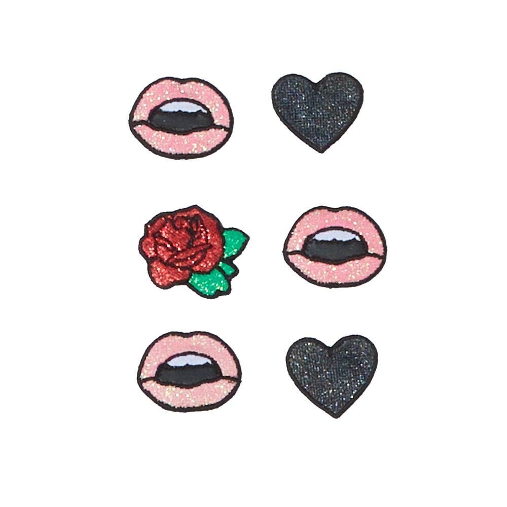 Top à imprimé coeur, fleurs ou lèvres - blanc blanc.