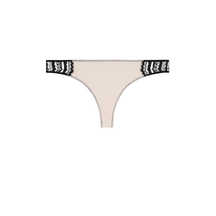 Tanga micro/dentelle pushwaviz vanille.