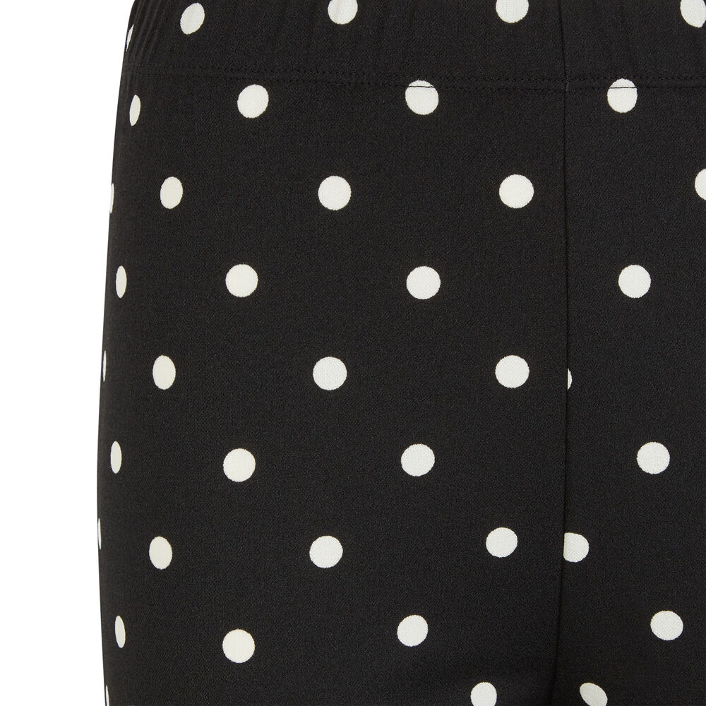 Pantalon imprimé pois - noir noir.