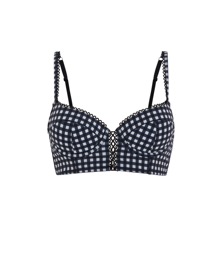 Soutien-gorge bustier ampli - noir noir.