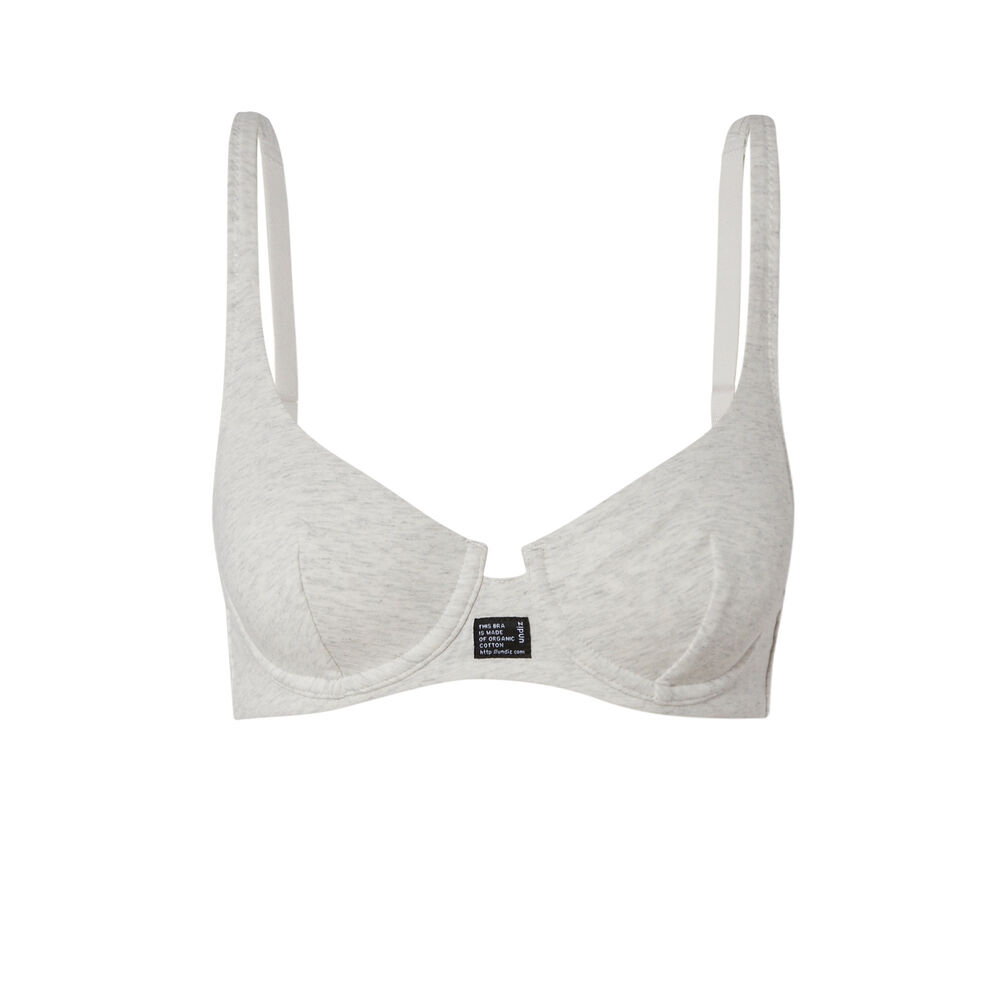 Soutien-gorge brassière à message wecare - écru ecru.