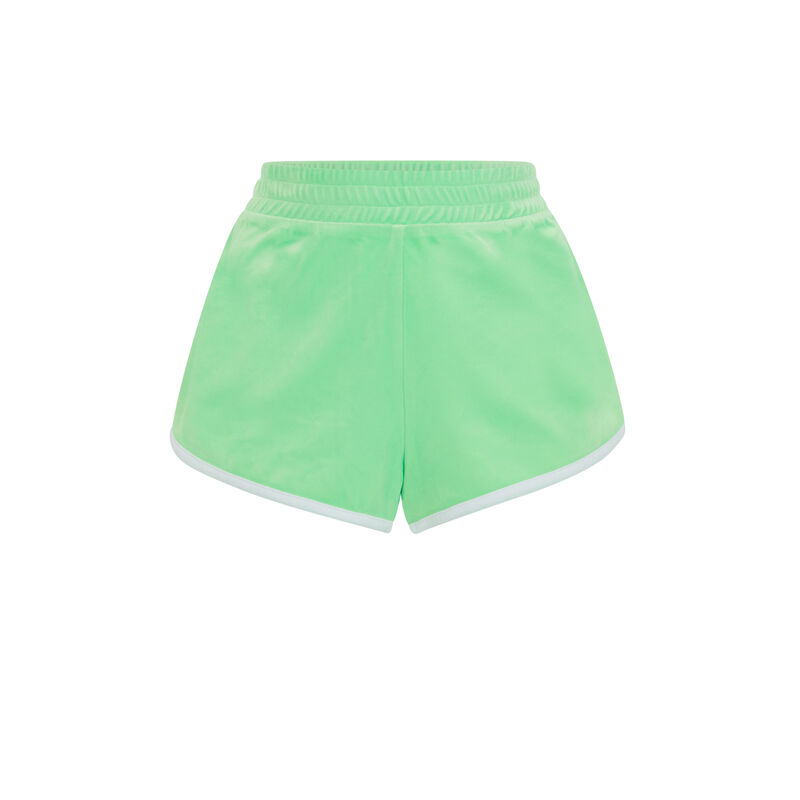 Short uni en velours - vert pomme Short uni en velours - vert pomme;