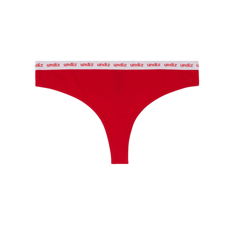 string en coton détail élastique - rouge string en coton détail élastique - rouge;