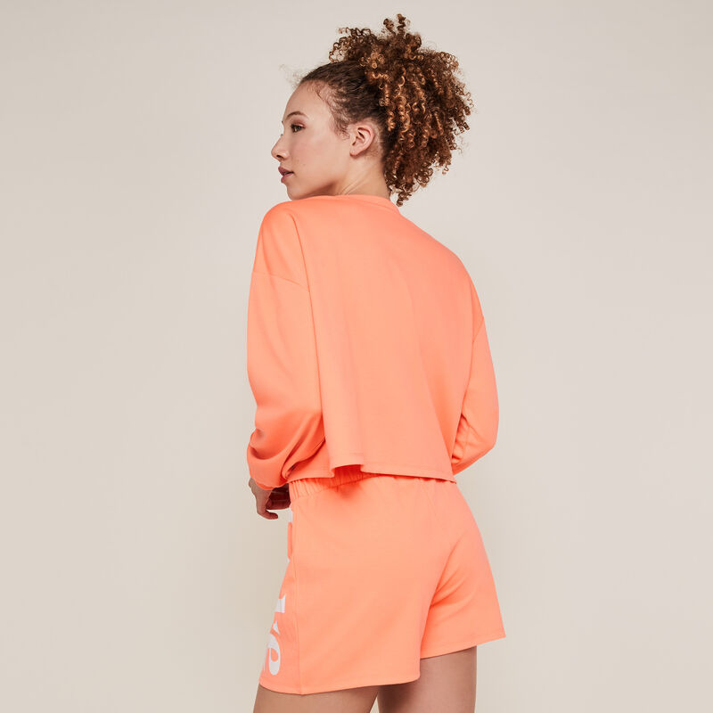 Short en molleton coca-cola - corail fluo Short en molleton coca-cola - corail fluo;