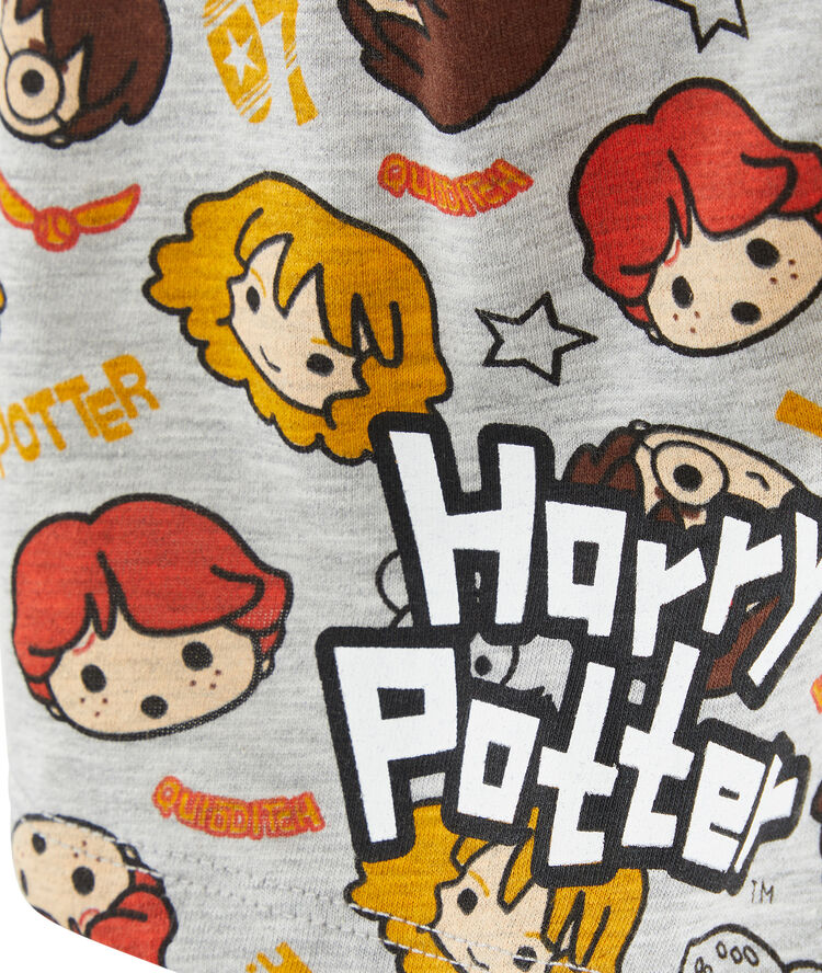 Top à manches courtes print harry potter allharriz gris.