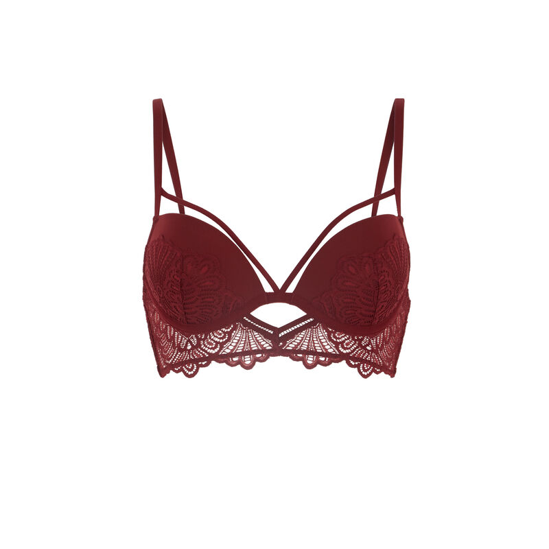soutien-gorge push-up liens croisés - bordeaux soutien-gorge push-up liens croisés - bordeaux;