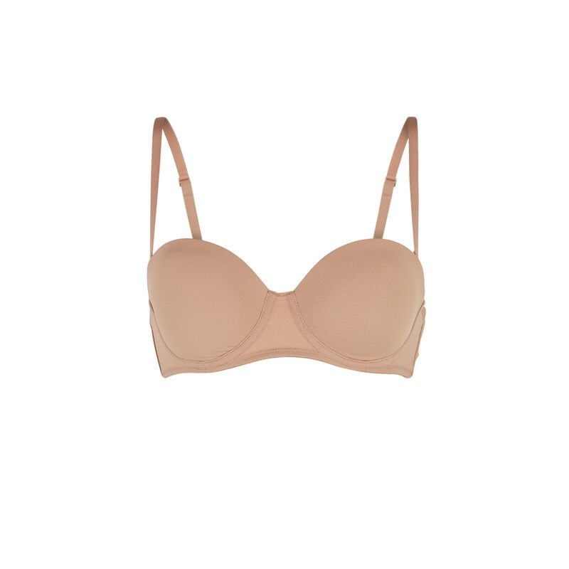 soutien-gorge bandeau en micro - nude soutien-gorge bandeau en micro - nude;