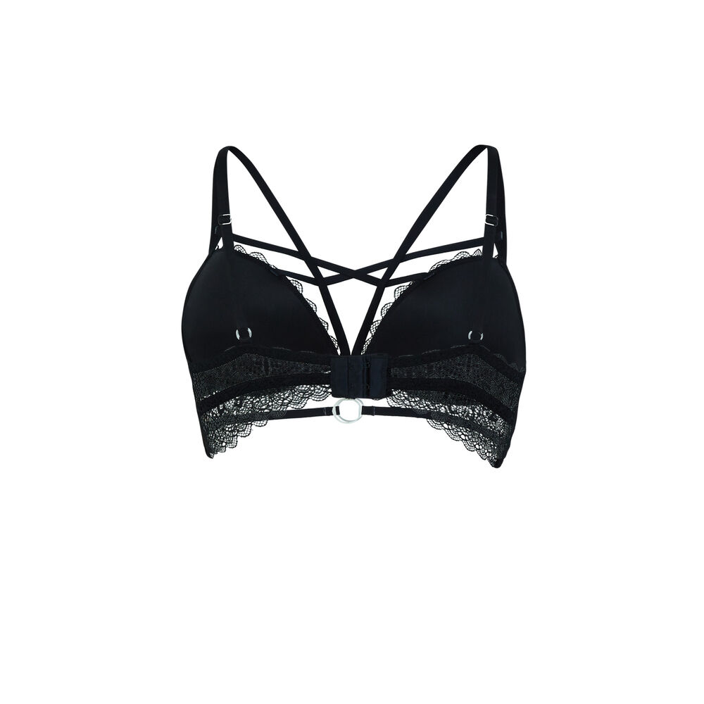 Soutien-gorge push-up avec liens - noir noir.