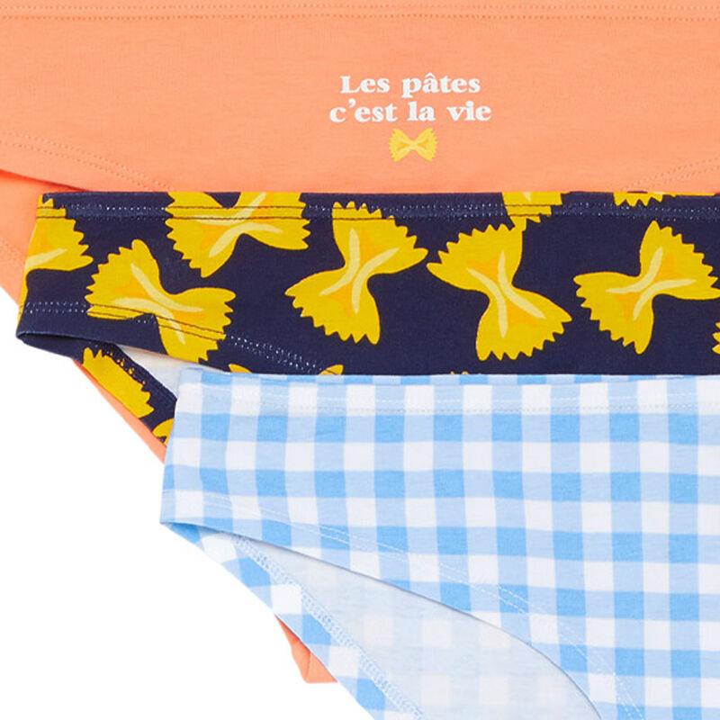 Lot de culottes en coton - saumon Lot de culottes en coton - saumon;