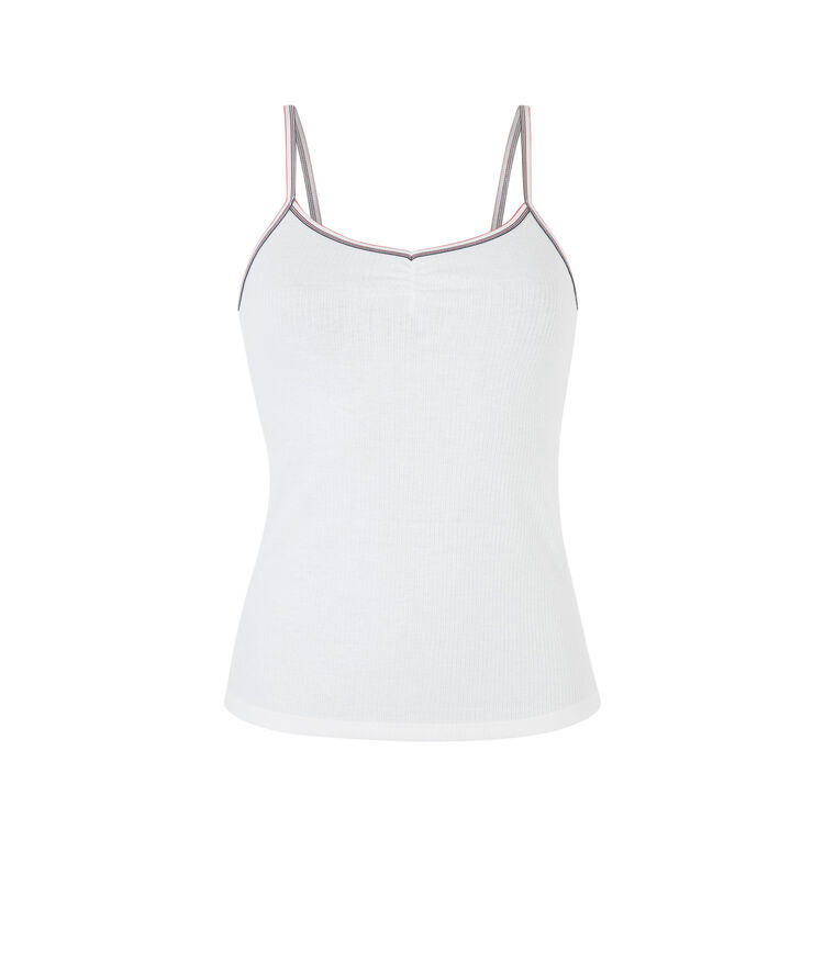 Set pyjama deux pièces en jersey raycooliz blanc.