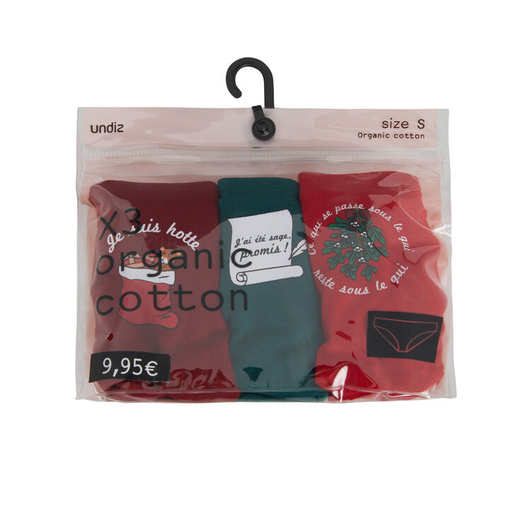 Lot de trois culottes en coton nonoelliz Lot de trois culottes en coton nonoelliz;