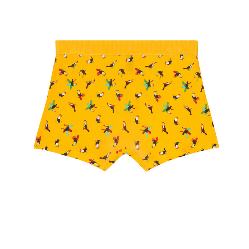 boxer à motifs toucans - jaune boxer à motifs toucans - jaune;