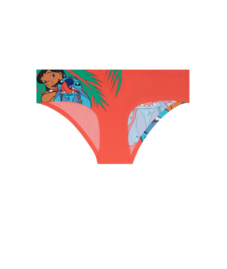 Shorty en micro imprimé stitch clincutiz corail.