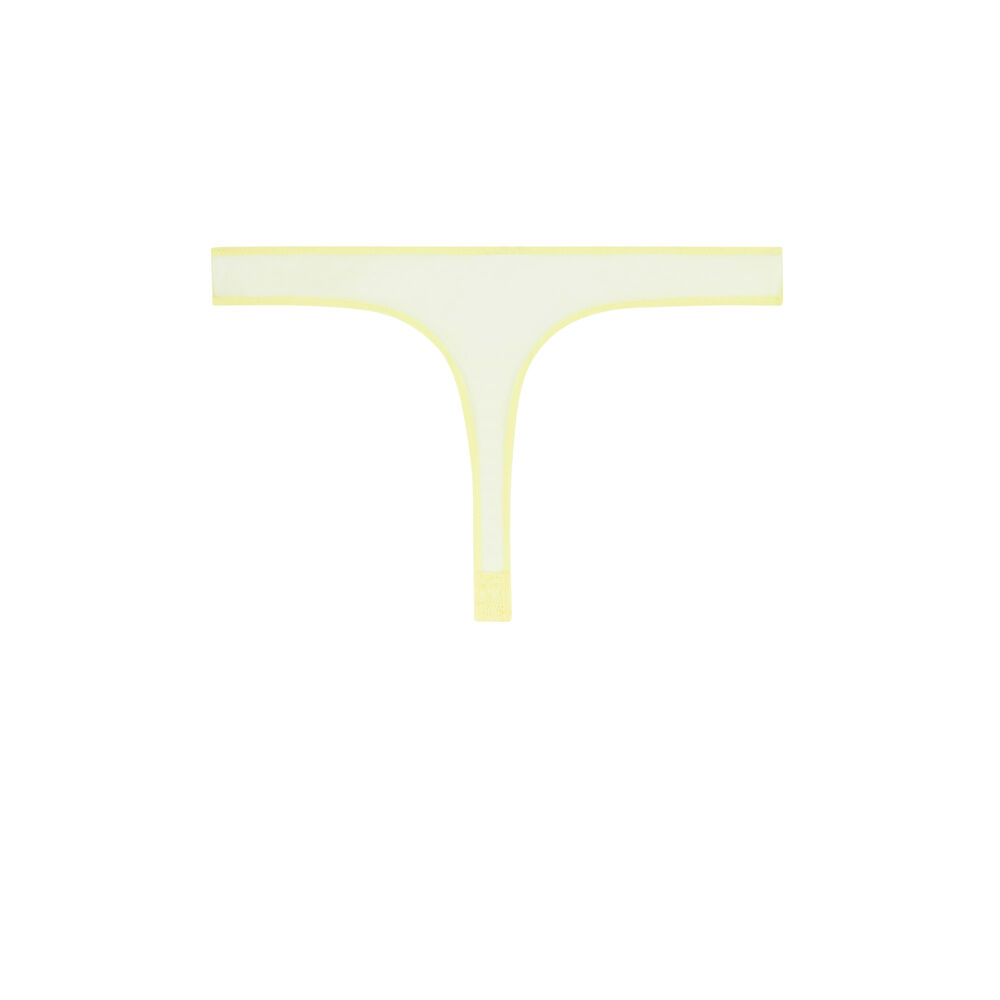 String en dentelle - jaune jaune.