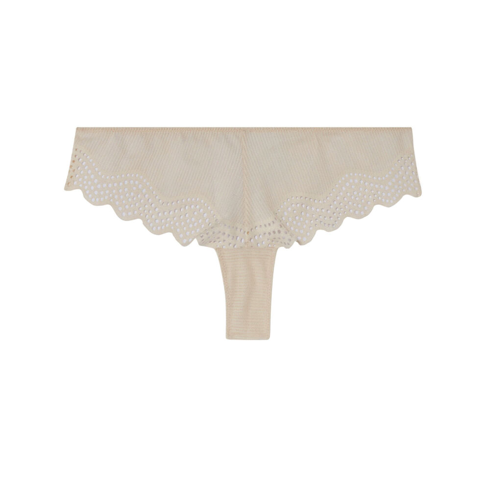 Tanga détail dentelle - écru ecru.