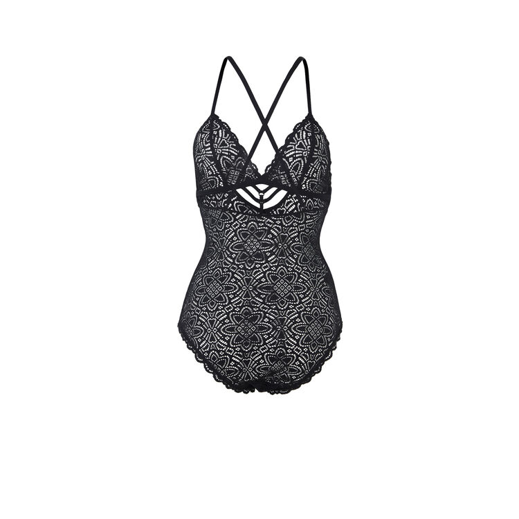 Body sans armatures en dentelle marceliz noir.