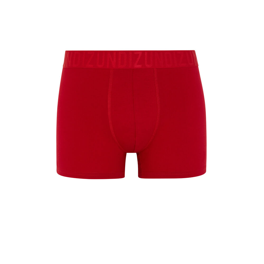 Boxer en coton à message restibiz rouge.