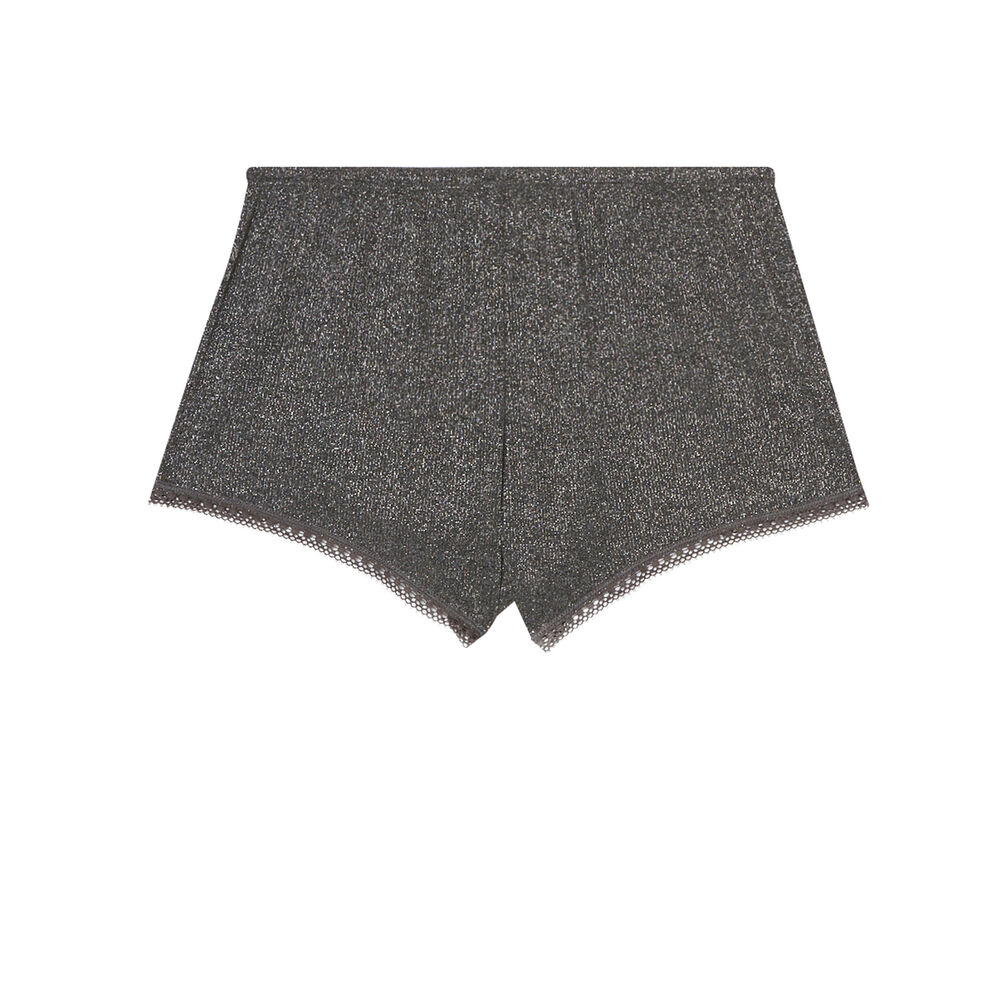 Short en jersey brillant - gris foncé gris.