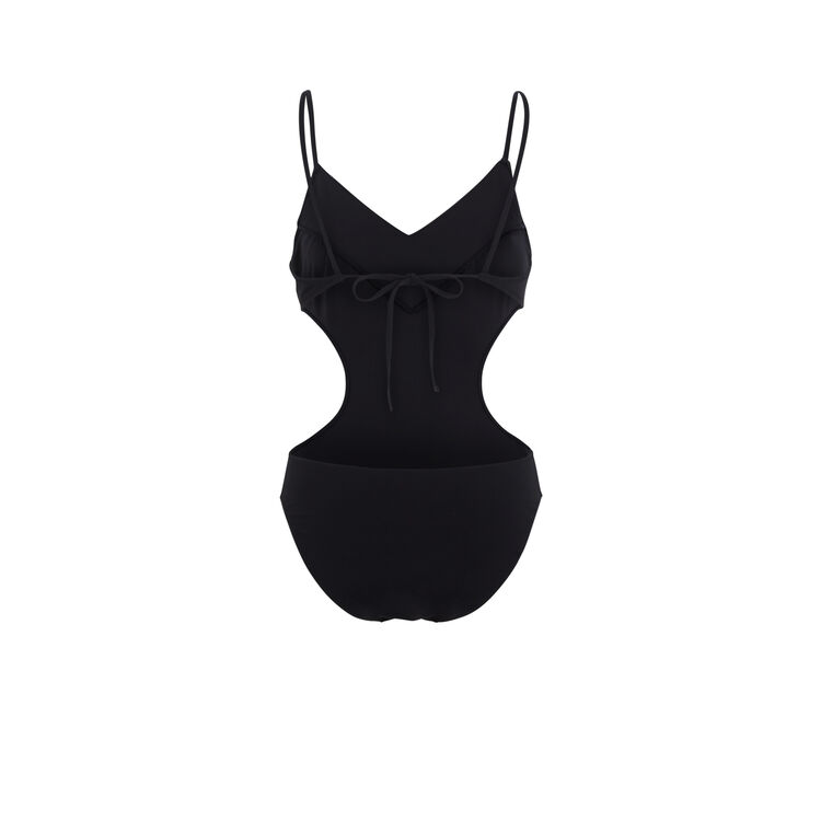 Maillot de bain noir brodindiz noir.