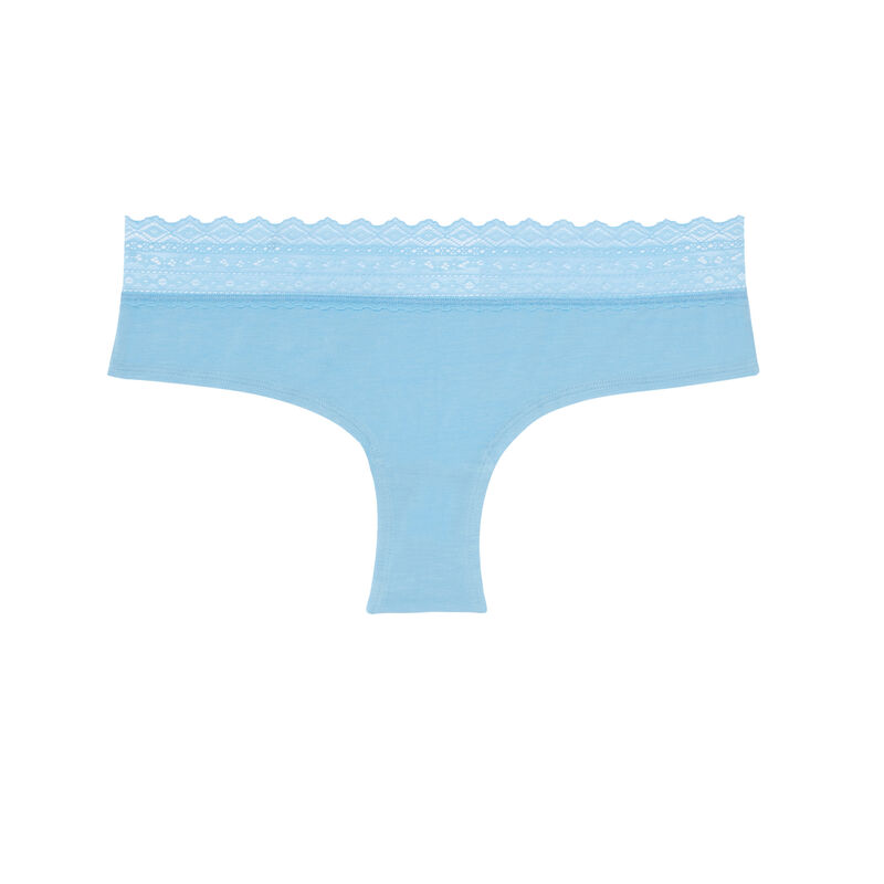 shorty coton à dentelle - bleu shorty coton à dentelle - bleu;