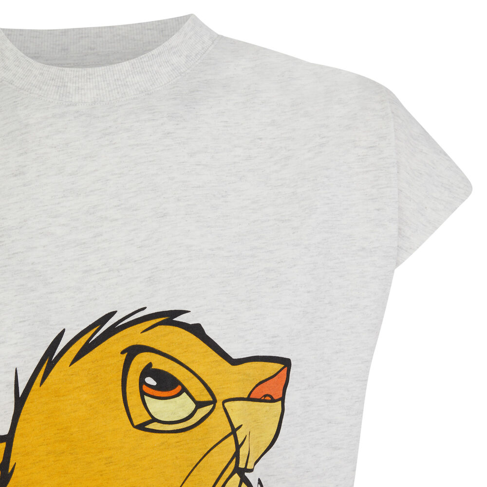 Top à imprimé simba - gris gris.