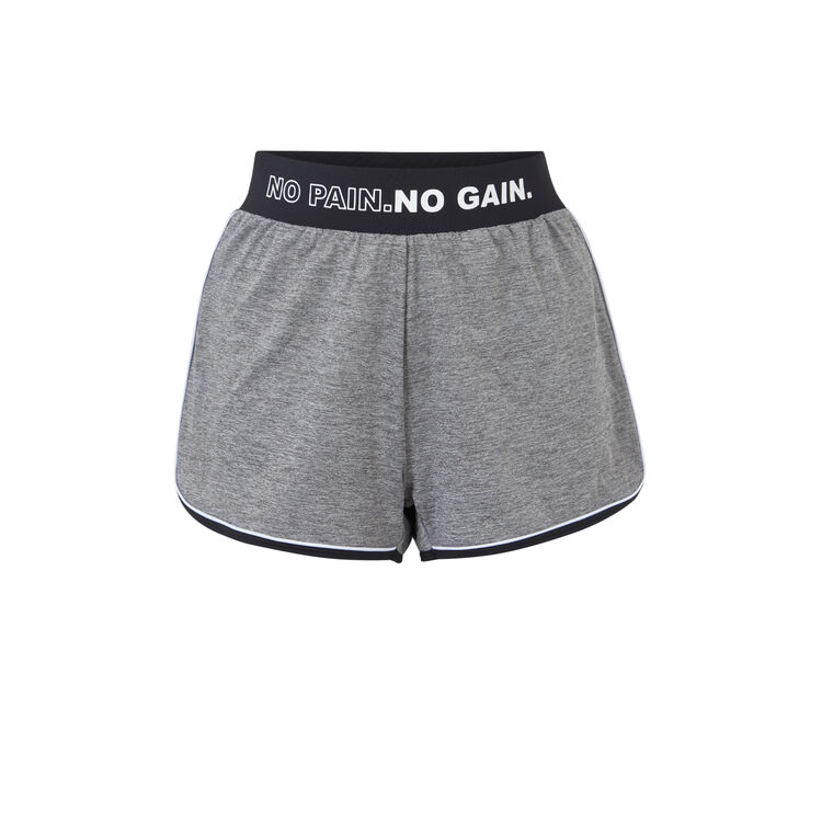 Short de sport en micro polasportiz gris.