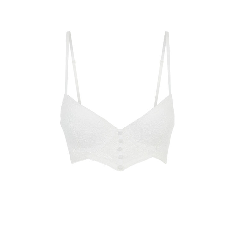 Soutien-gorge bustier push blanc buttonizlaciz Soutien-gorge bustier push blanc buttonizlaciz;