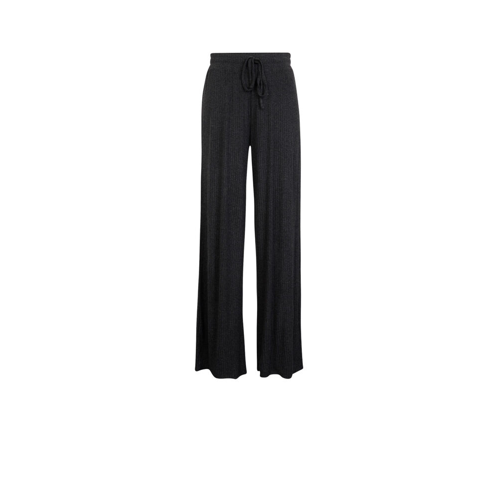 Pantalon large - noir noir.