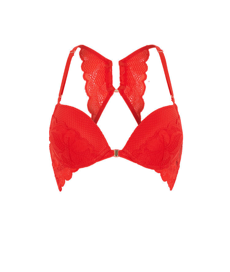 Soutien-gorge push-up - rouge rouge.