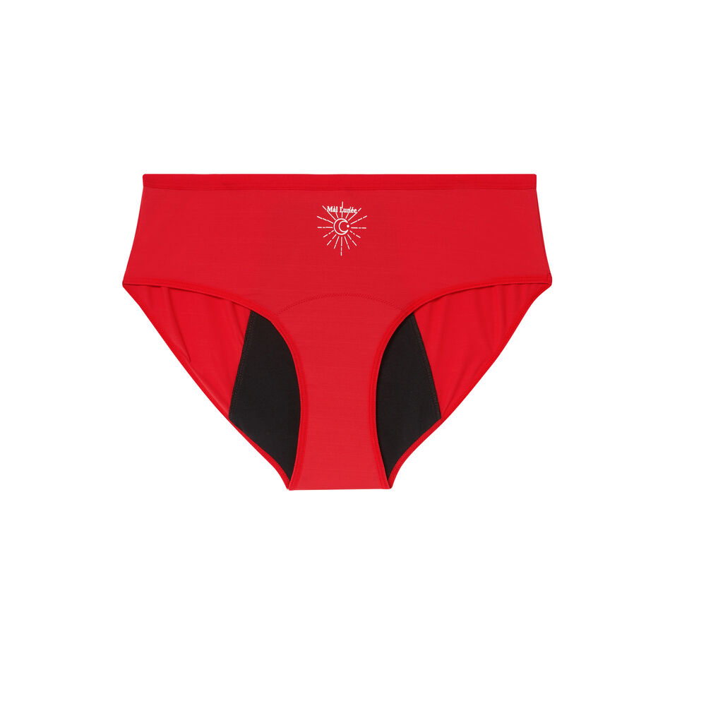 Sisters republic x undiz culotte de règles motif lune - rouge rouge.