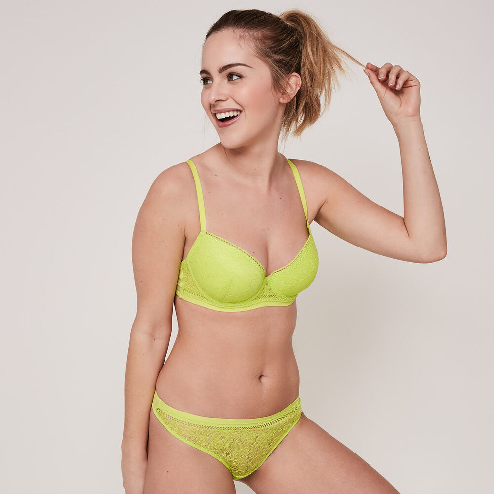 Soutien-gorge ampli revoltiz jaune.