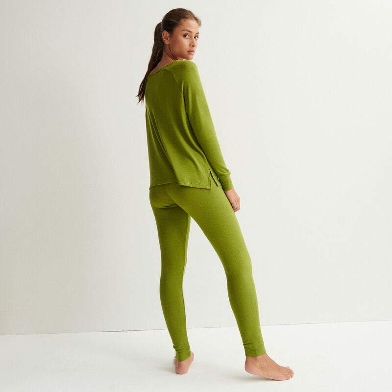 pantalon en maille - kaki pantalon en maille - kaki;